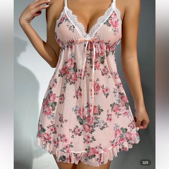 ♦️2♦️LACE CAMI FLORAL LINGERIE SETS - Picture 2 of 11